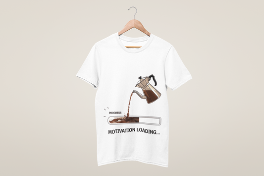 Motivation Loading – Coffee Lovers Oversized T-Shirt