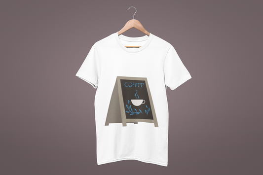 Coffee Mode On – 180 GSM Premium Cotton Oversized T-Shirt