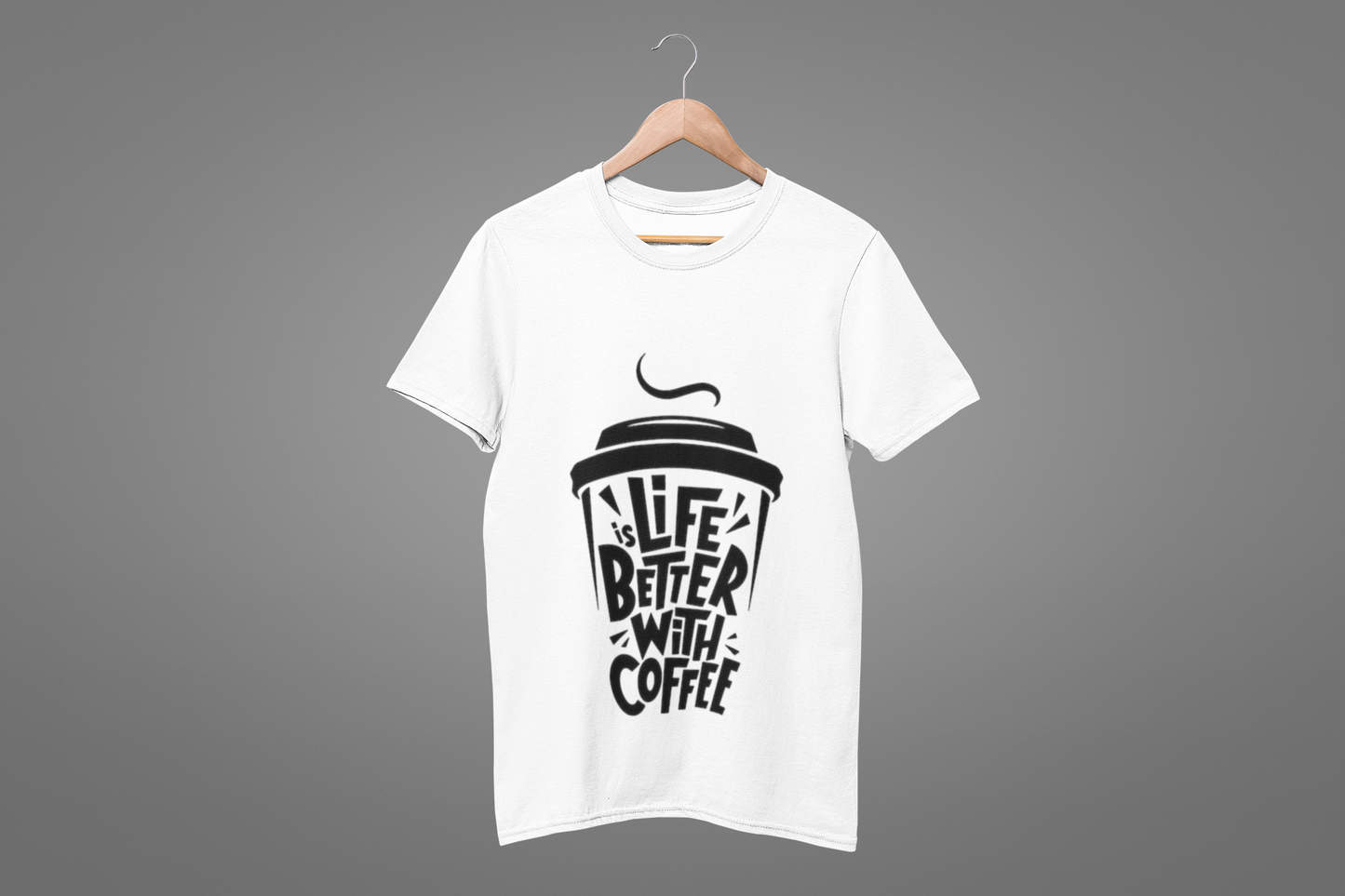 Life’s Better with Coffee | Oversized 100% Cotton T-Shirt by Ghostwear