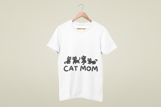 Cat Mom T-Shirts – Oversized Graphic Tees for Cat Lovers