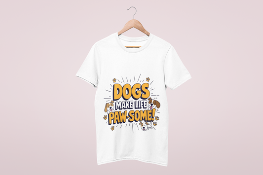 Ghostwear "Dogs Make Life Paw-some" T-Shirt